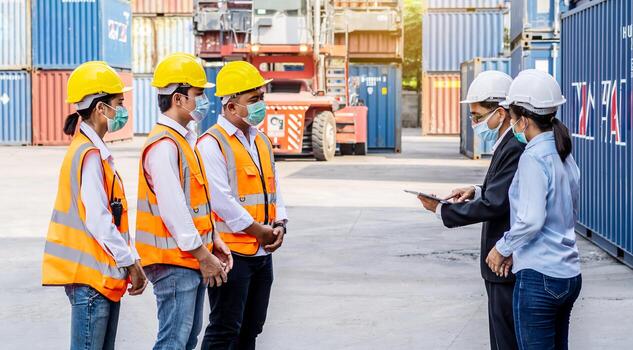 worker-team-meeting-and-training-logistics-and-transportation-business-containers-import-concept-the-supervisor-is-meeting-with-a-team-of-engineers-about-what-to-do-today-free-photo