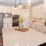 How To Style Modern Rustic Cooking Area With Soft Hues?